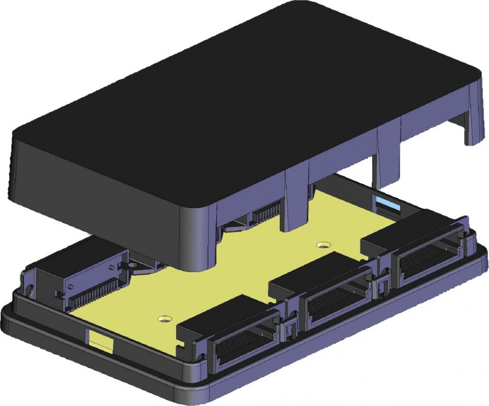 Junction box with ML plugs