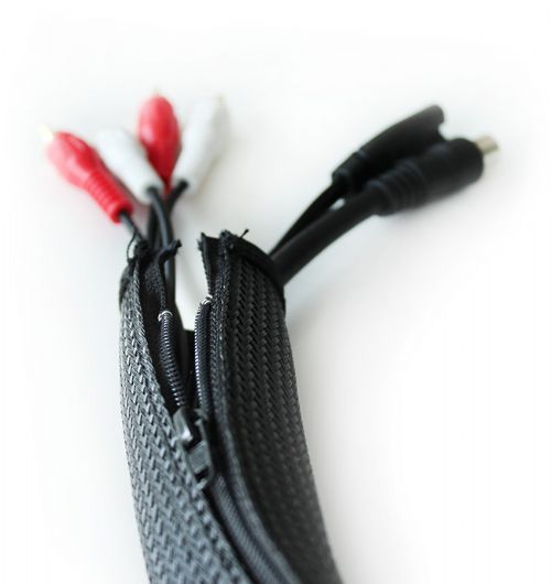 Cable Sock With Zip - Grey